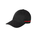 Black GG canvas baseball hat with Web