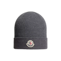 Grey Moncler Wool and Cashmere Beanie