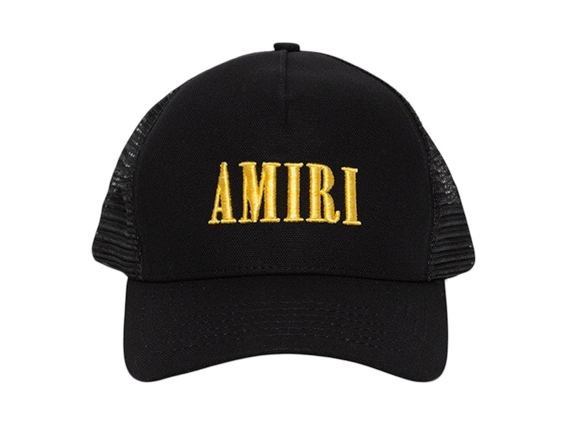 AMIRI Amiri Core Logo Trucker Hat Black/Yellow