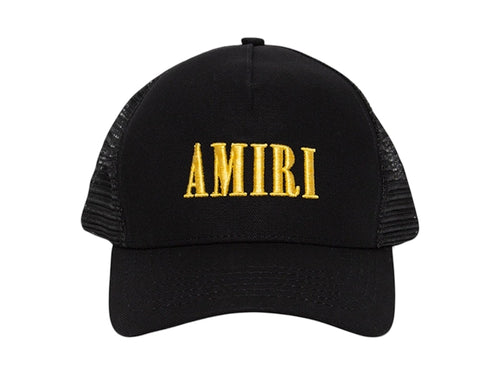 AMIRI Amiri Core Logo Trucker Hat Black/Yellow