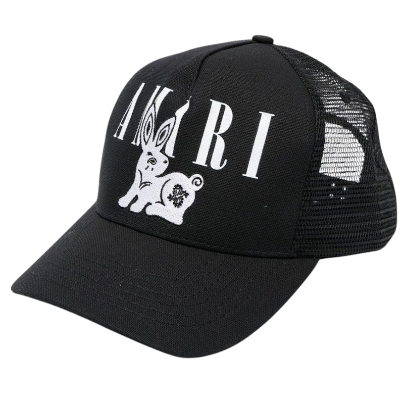 AMIRI Bandana Rabbit Logo Hat Black