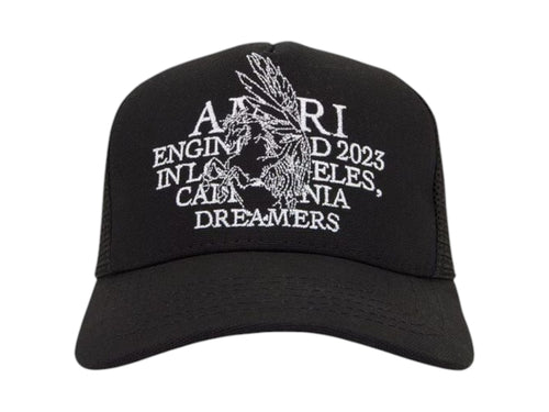 AMIRI Pegasus Trucker Hat Black