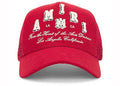AMIRI Varsity Logo Trucker Cap Red