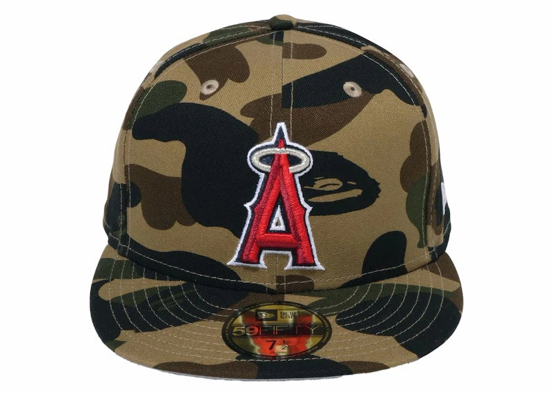 BAPE x MLB New Era Angels 59Fifty Fitted Cap Green
