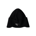 Black Prada Wool Beanie
