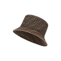 Brown FF Jacquard Hat