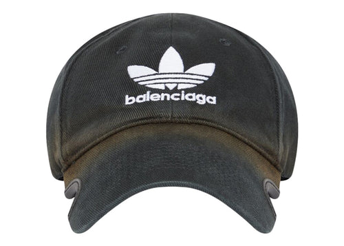 Balenciaga x adidas Trefoil Balenciaga Logo Cap Black/White