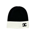 Chanel Cloche Black CC Logo Beanie