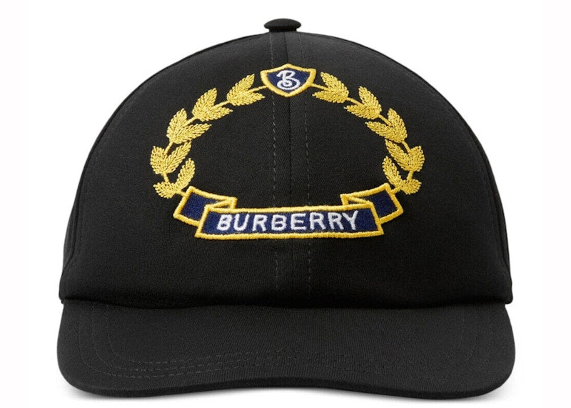 Burberry Oak Leaf Crest Baseball Cap Black
