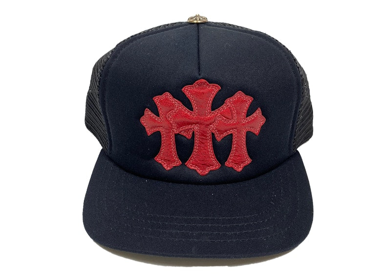 Chrome Hearts Cemetery Trucker Hat Black/Red
