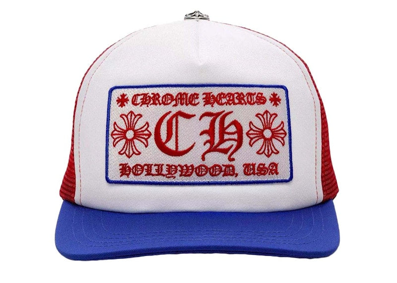 Chrome Hearts Trucker Hat Blue/Red/White