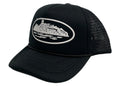 Corteiz Alcatraz Premium Puff Print Trucker Hat Black