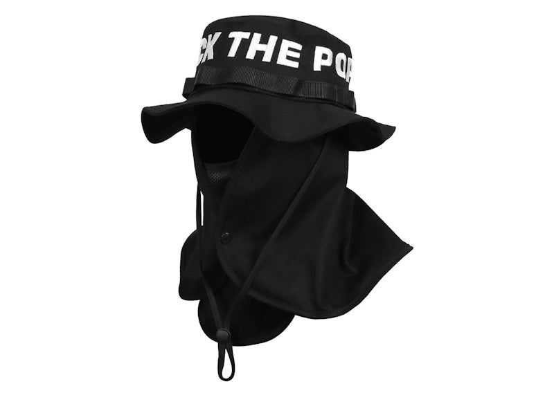 FTP Spell Out Face Mask Boonie Hat Black