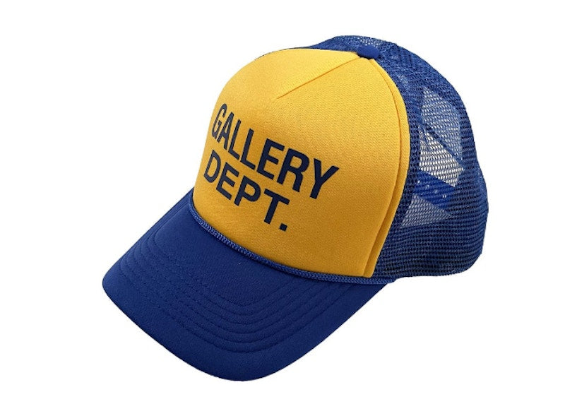 Gallery Dept. Logo Trucker Hat Blue Yellow