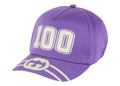 Gucci 100 Baseball Velcro Strap Cap Purple/White