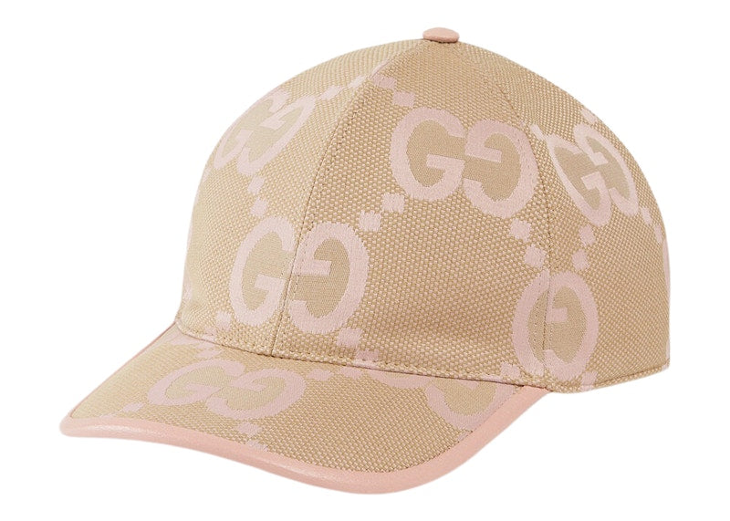 Gucci Jumbo GG Baseball Hat Beige/Light Pink