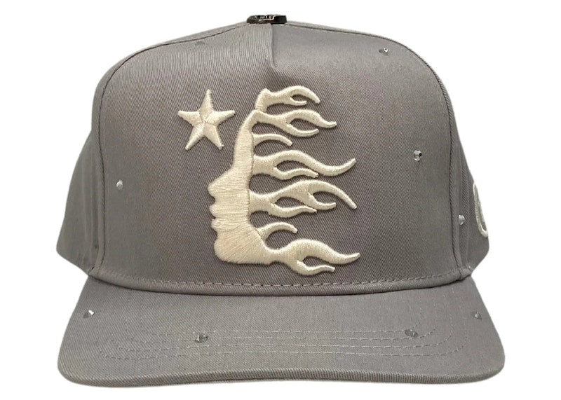 Hellstar OG Logo Rhinestone Cap Grey