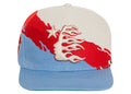 Hellstar Paintbrush Snapback Hat Red/Blue