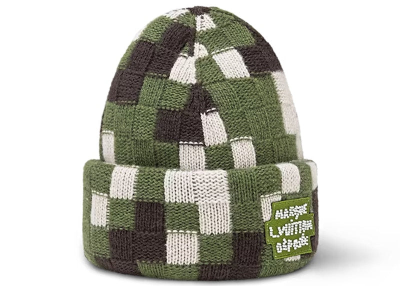 Louis Vuitton Damoflage Beanie Green Damoflage Damier