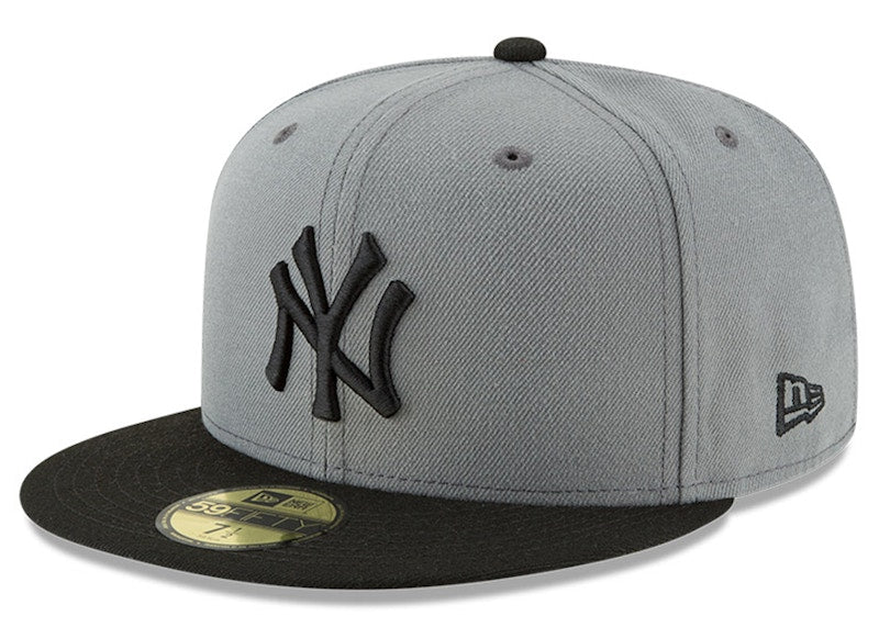 New Era New York Yankees Fitted 59Fifty Fitted Hat Dark Gray/Black