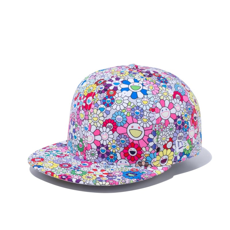 New Era x Takashi Murakami Flower Allover Print 59Fifty Fitted Hat White Rainbow