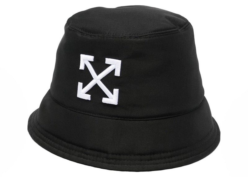 OFF-WHITE Arrows Recycled Bucket Hat Black