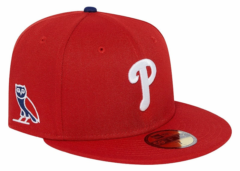OVO x MLB Philadelphia Phillies New Era Hat Red