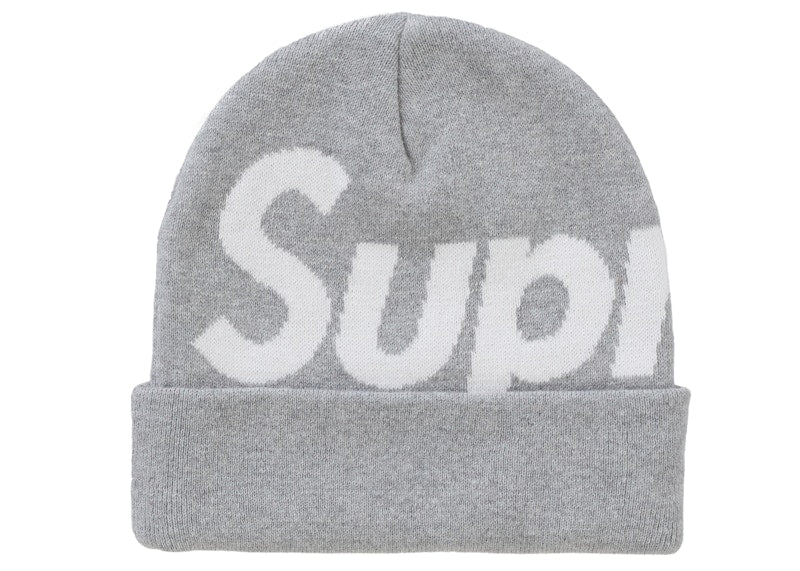 Supreme Big Logo Beanie (FW24) Ash Grey
