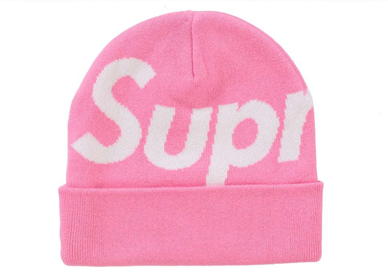 Supreme Big Logo Beanie (FW24) Pink