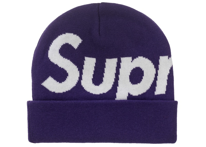 Supreme Big Logo Beanie (FW25) Purple