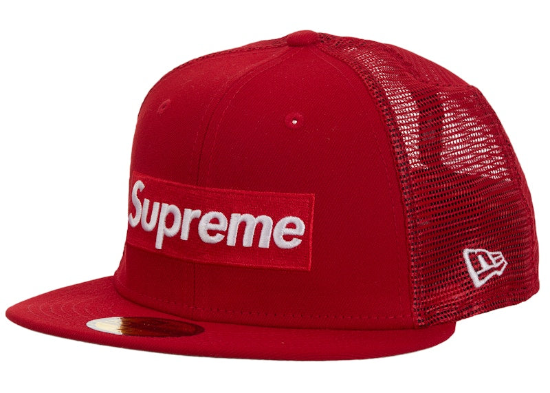 Supreme Box Logo Mesh Back New Era Cap SS24 Red
