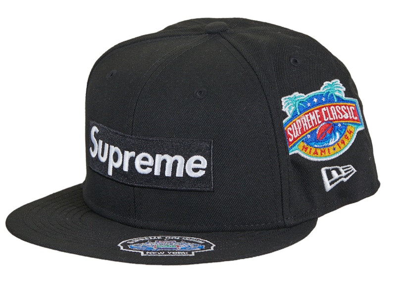 Supreme Championships Box Logo New Era Fitted Hat Black
