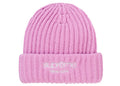 Supreme Chunky Rib Classic Logo Beanie Pink