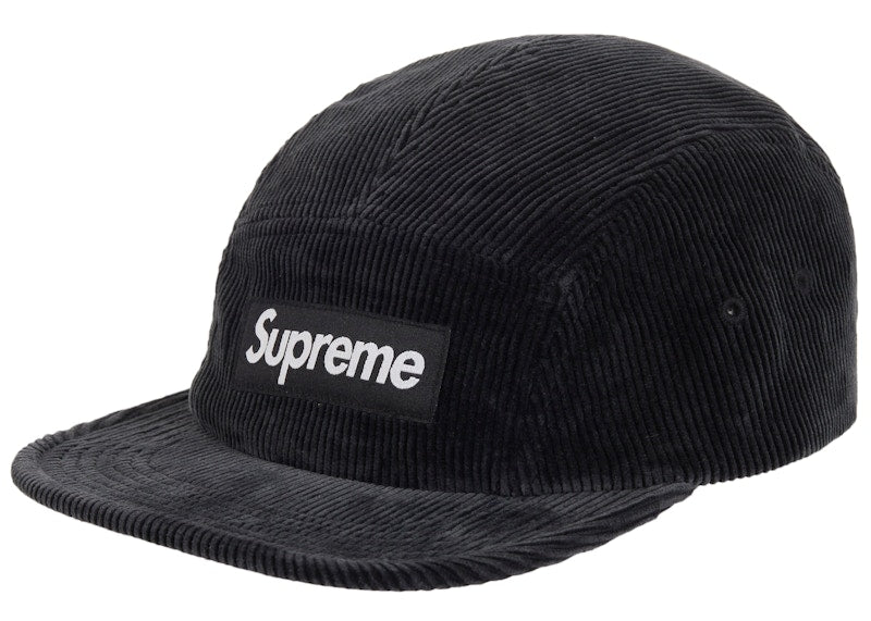Supreme Corduroy Camp Cap (SS25) Black