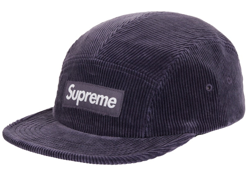 Supreme Corduroy Camp Cap (SS25) Navy