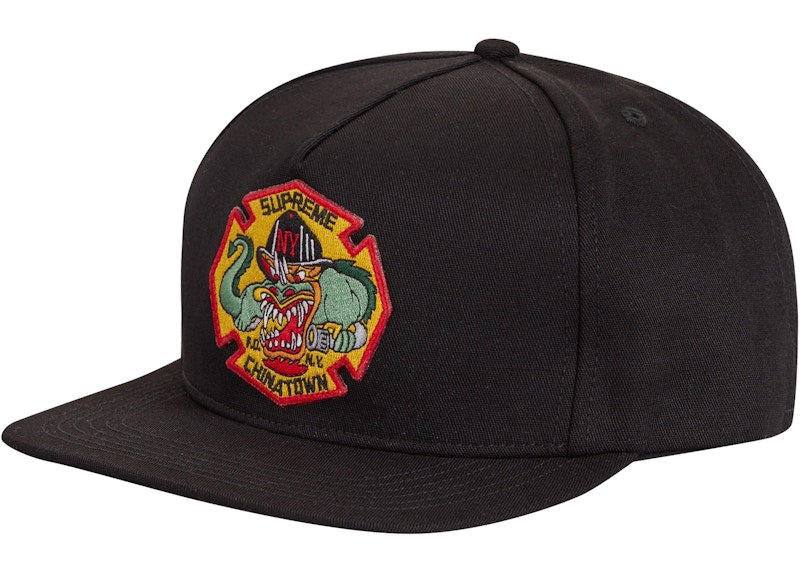 Supreme FDNY Engine 9 5-Panel Black