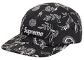 Supreme Floral Jacquard Camp Cap Black