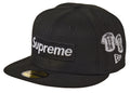 Supreme Jerseys Box Logo New Era Fitted Hat Black