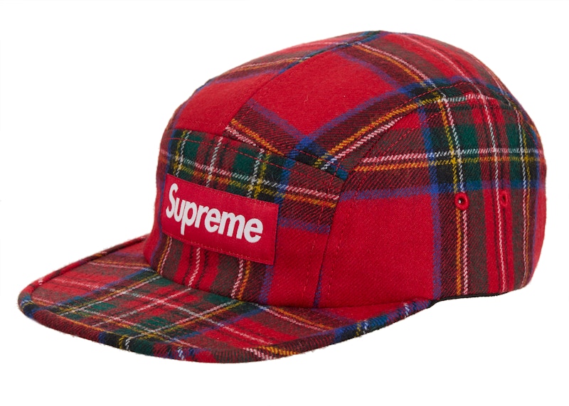 Supreme Lochcarron Camp Cap Red Plaid