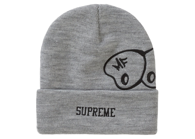 Supreme MF DOOM Beanie Heather Grey
