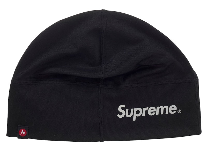 Supreme Marmot Base Layer Beanie Black
