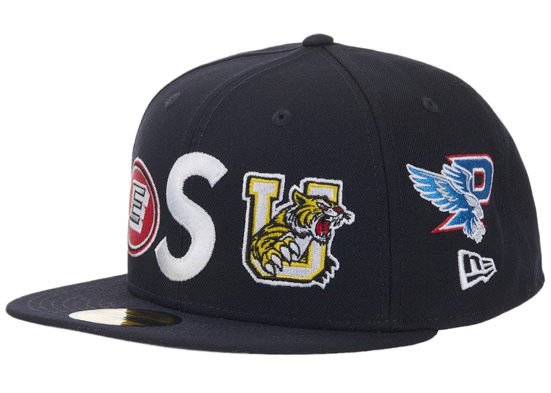 Supreme Mascots S Logo New Era 59Fifty Fitted Cap Navy