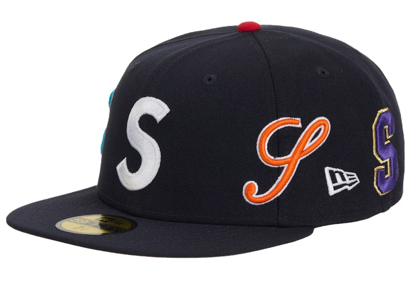 Supreme Multi S Logo New Era 59Fifty Fitted Hat Navy