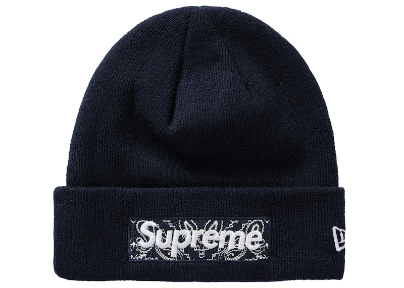 Supreme New Era Box Logo Beanie (FW19) Navy