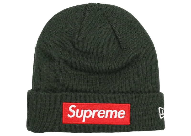 Supreme New Era Box Logo Beanie (FW22) Dark Pine