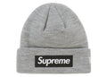 Supreme New Era Box Logo Beanie (FW22) Heather Grey