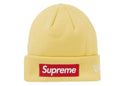 Supreme New Era Box Logo Beanie (FW22) Pale Yellow