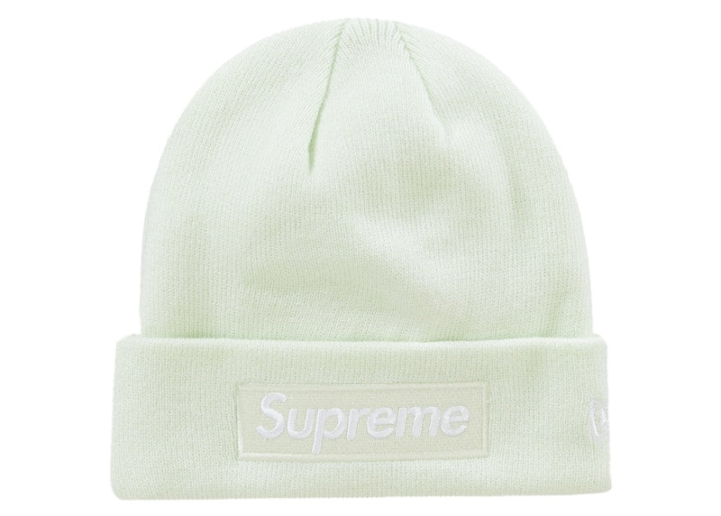 Supreme New Era Box Logo Beanie (FW23) Light Green