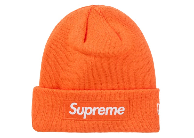 Supreme New Era Box Logo Beanie (FW24) Dark Orange