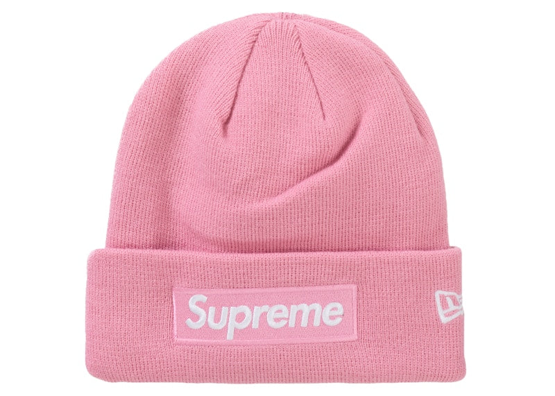 Supreme New Era Box Logo Beanie (FW24) Dusty Pink